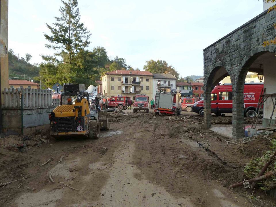 I vigili del fuoco al lavoro